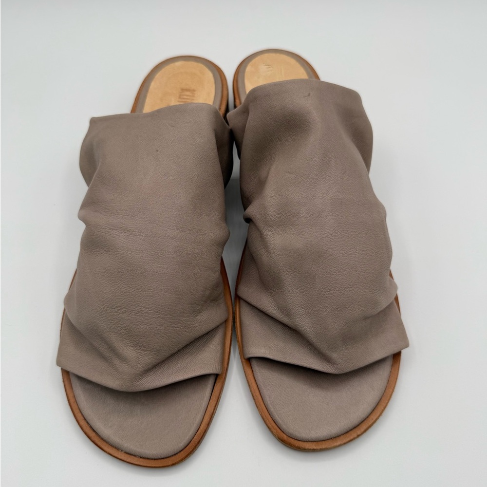 Kupuri Slip On Open Toe Women's Gray/Tan Flats Breathable Sandal SZ 42 - Picture 3 of 16